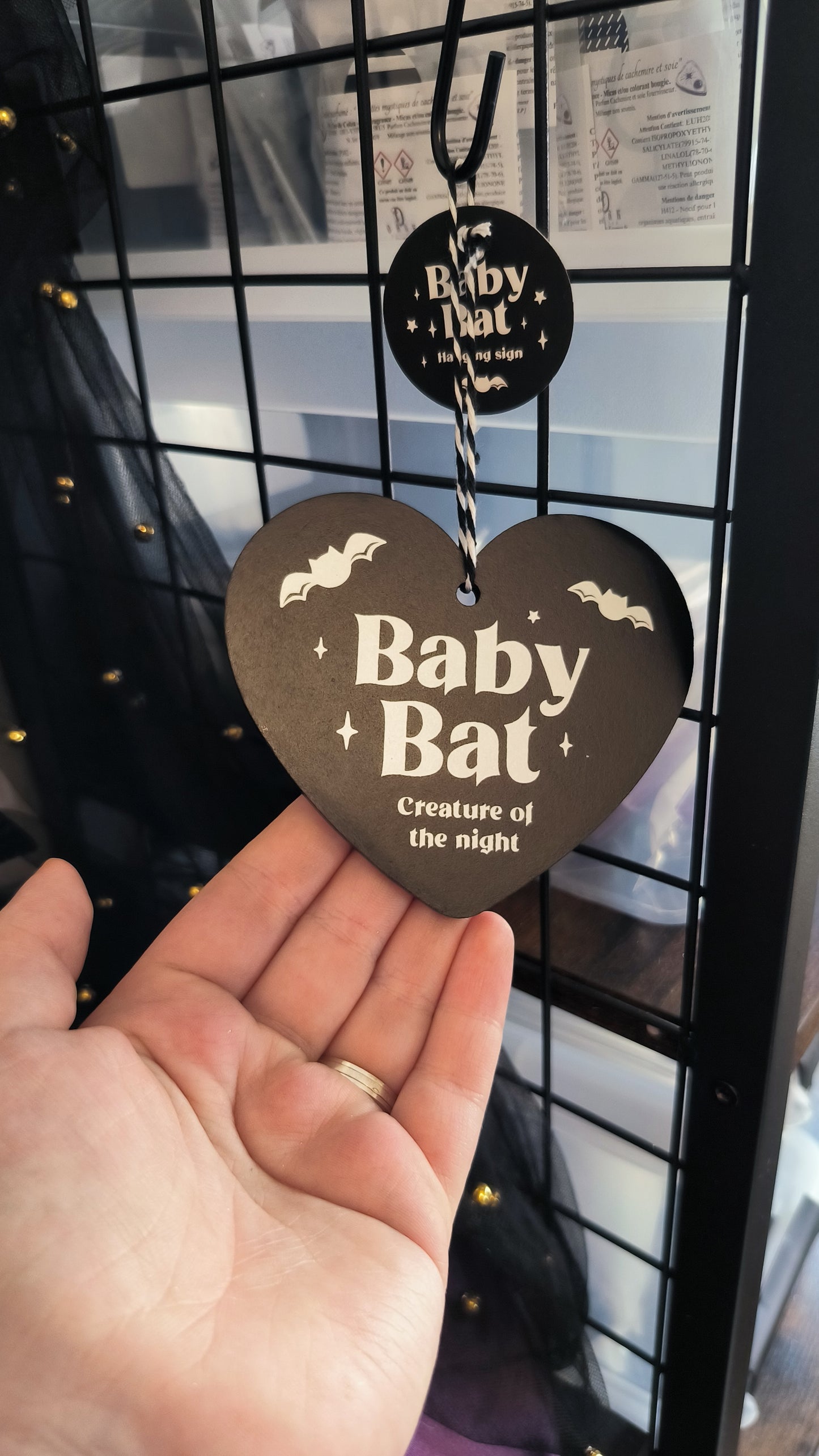 Cœur suspendu, baby Bat.