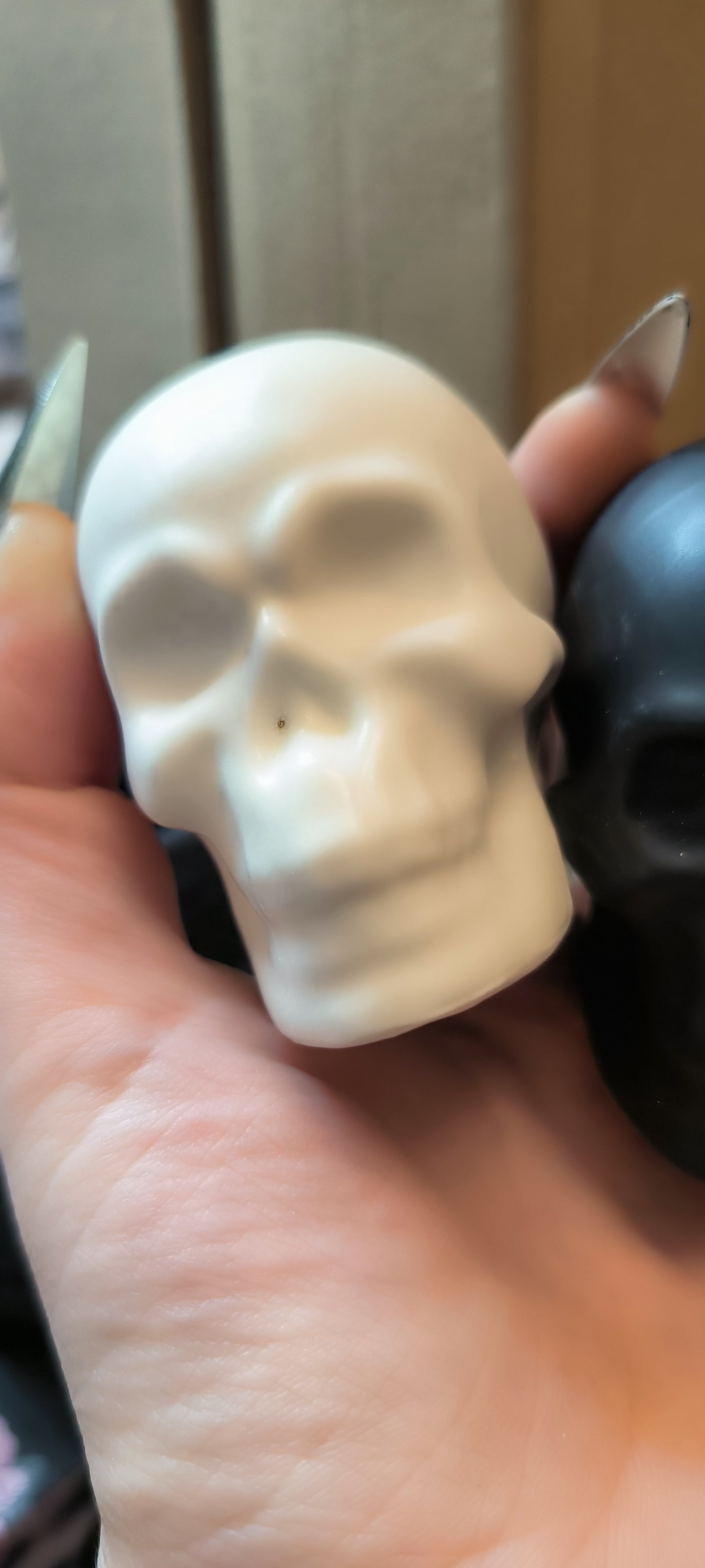 Salière tête de mort