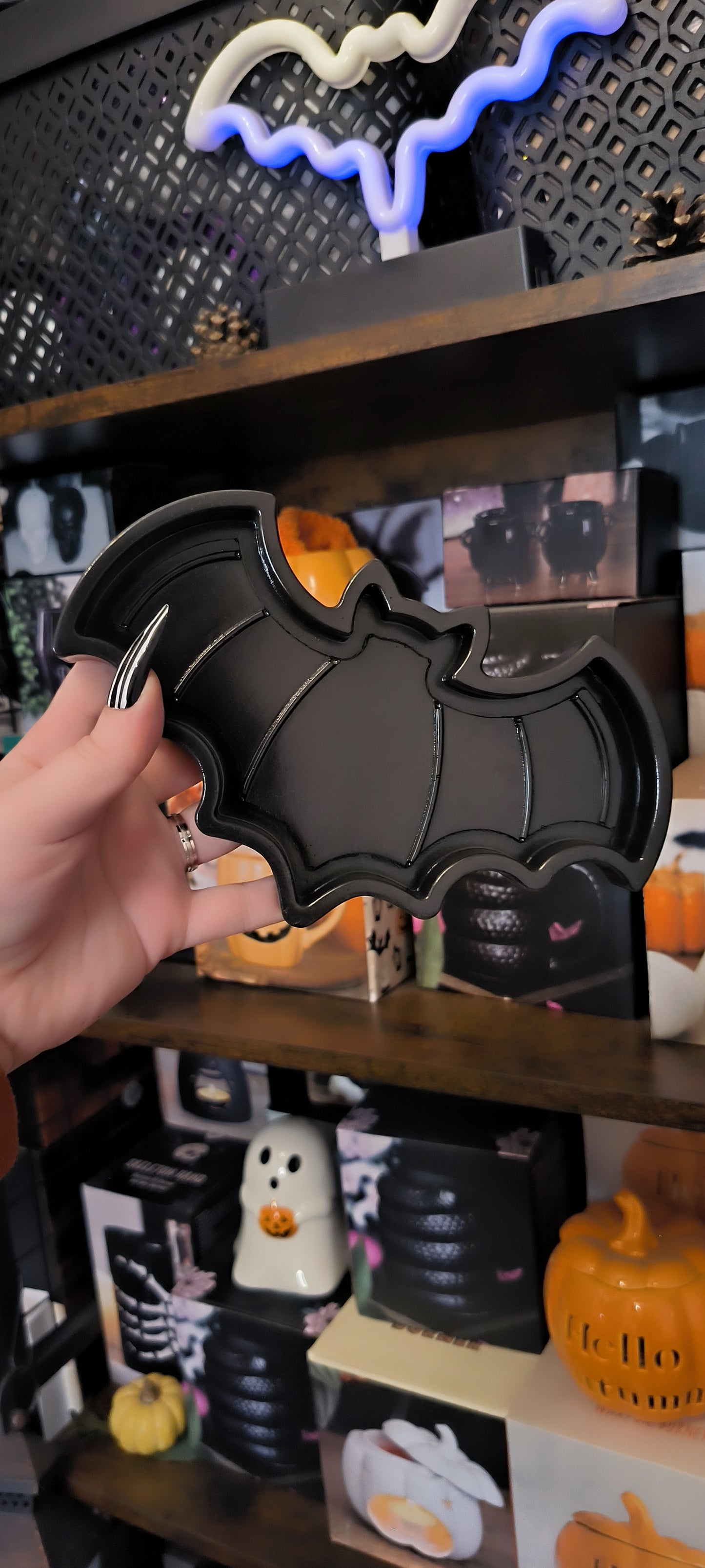 vide poche chauve souris - jesmonite