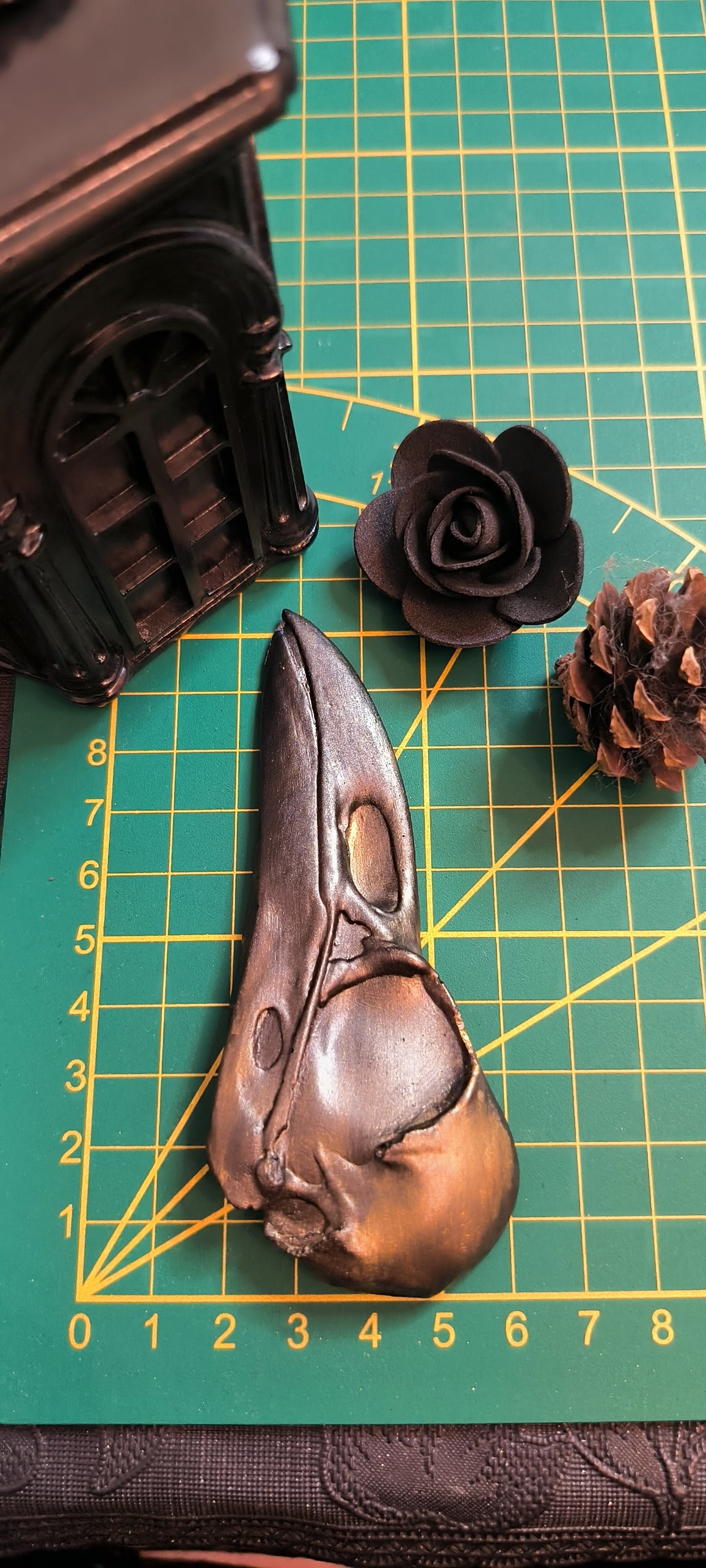 Magnet Raven skull XL