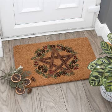 Paillasson  pentagramme naturel