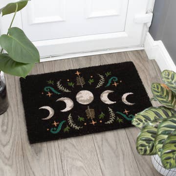 Paillasson Black Dark Forest Moon Phase