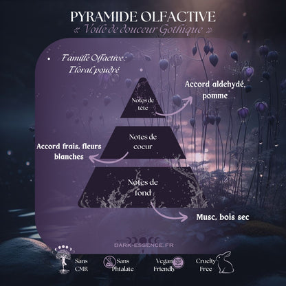 Fondant parfumé " Voile de douceur gothique " - 7%