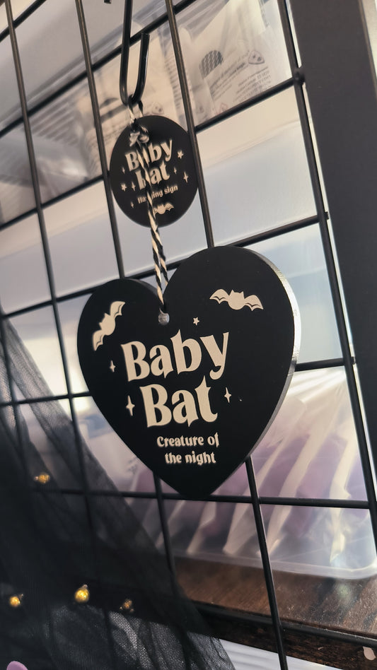 Cœur suspendu, baby Bat.