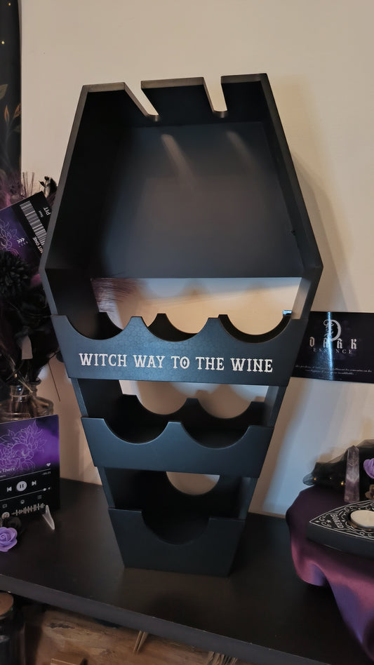 Étagère à vin cercueil