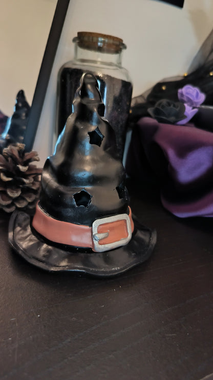 Brûleur à encens chapeau de sorcière