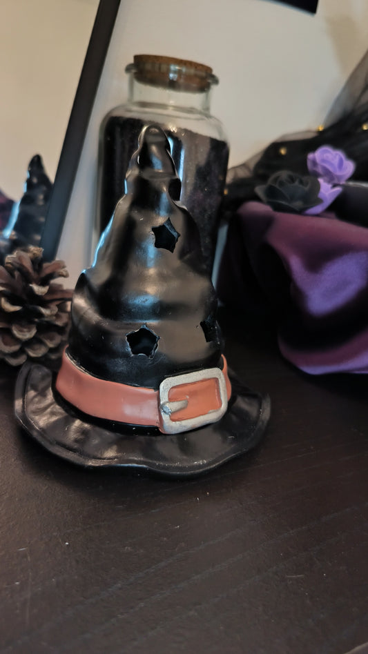 Brûleur à encens chapeau de sorcière