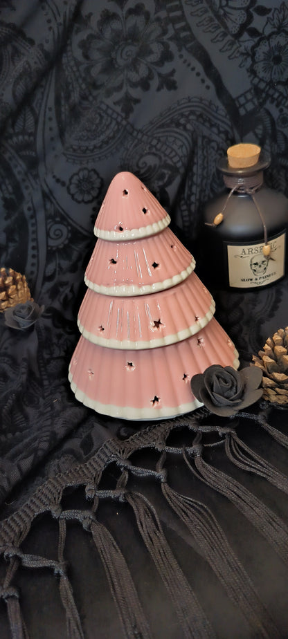 Brûleur  sapin de Noël rose