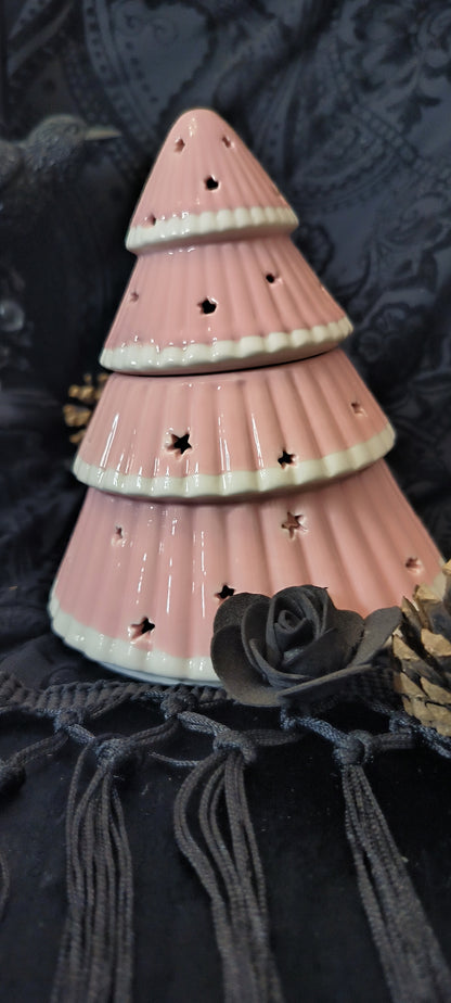 Brûleur  sapin de Noël rose